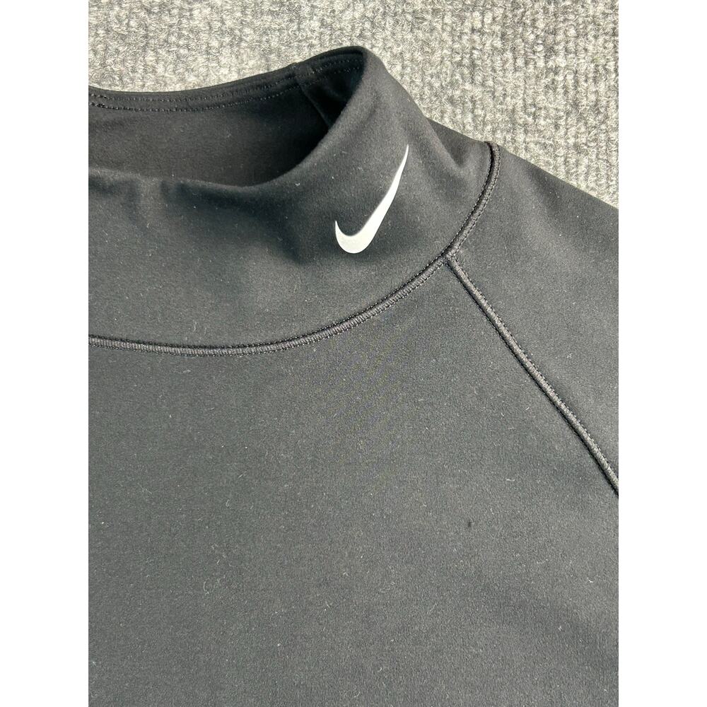 Nike Pro Dri-FIT Mock Neck Compression Training Shirt Black Women's Medium - Picture 2 of 7